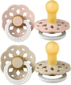 BiBS - Boheme Pacifier Glow In The Dark - Stage 1 Fopspeen - 2 Stuks - Blush Glow / Vanilla Glow -Peuterpaleis Winkel 1004x1200 6
