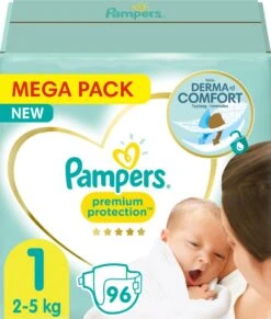 Pampers® Pampers Premium Protection Luiers - Maat 1 - 2 Tot 5kg - 96 Stuks