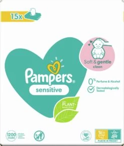 Pampers® Pampers Sensitive Billendoekjes - 1200 Doekjes -Peuterpaleis Winkel 1020x1200
