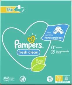 Pampers® Pampers Fresh Clean Billendoekjes - 1200 Doekjes -Peuterpaleis Winkel 1020x1200 3