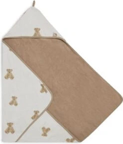 Jollein Badcape 75x75cm Teddy Bear - GOTS -Peuterpaleis Winkel 1021x1200 3