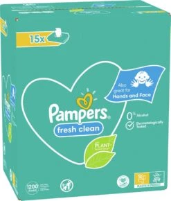 Pampers® Pampers Fresh Clean Billendoekjes - 1200 Doekjes -Peuterpaleis Winkel 1023x1200 2