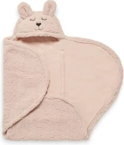 Jollein Wikkeldeken Bunny 100x105cm - Pale Pink -Peuterpaleis Winkel 1023x1200 9