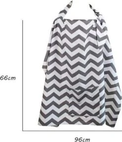 Merkloos MINIIYOU Voedingsdoek - Borstvoedingsdoek - Inclusief Opbergzakje - Donkerblauw Strepen -Peuterpaleis Winkel 1027x1200 2