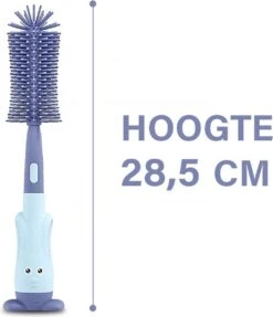 Baby Flessenborstel - Flessenreiniger - Flessenborstel Siliconen - Flesvoedingsaccessoires - BPA Vrij - Groen - 3 In 1 -Peuterpaleis Winkel 1033x1200 3