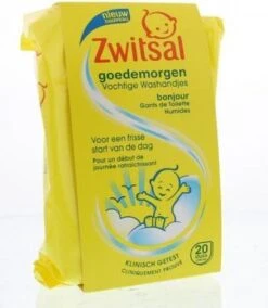 Zwitsal Goedemorgen Baby Vochtige Washandjes - 20 Stuks -Peuterpaleis Winkel 1044x1200