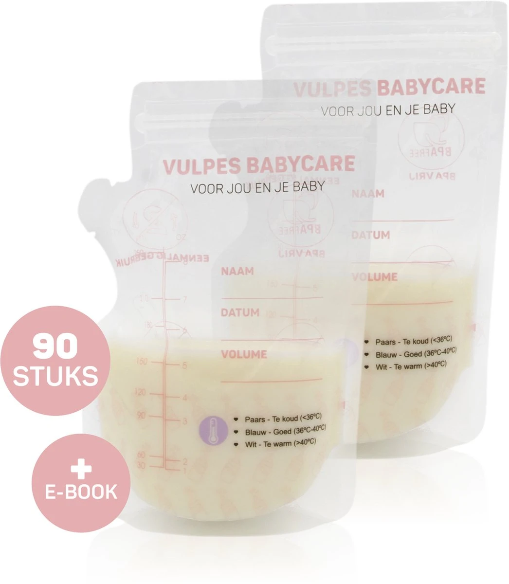 Vulpes BabyCare® Moedermelk Bewaarzakjes Met Schenktuit - Extra Groot - 250 Ml - 90 Stuks - Borstvoeding Bewaarzakje - Borstvoeding Zakjes - BPA Vrij - Incl. Borstvoeding E-book 3 Vulpes BabyCare® Moedermelk Bewaarzakjes Met Schenktuit - Extra Groot - 250 Ml - 90 Stuks - Borstvoeding Bewaarzakje - Borstvoeding Zakjes - BPA Vrij - Incl. Borstvoeding E-book