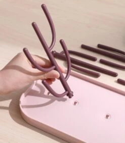 Merkloos Baby Flessen Droogrek - Afdruiprek Met Lekbak - Afwasrek - Baby Flesjes Droogrek - Flessenrek - Kraamcadeau - Baby Cadeau - Blauw -Peuterpaleis Winkel 1051x1200 1