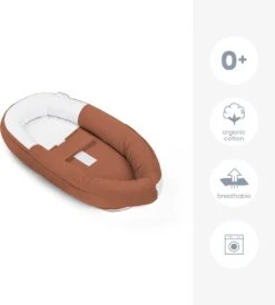 Doomoo Cocoon - Babynestje - Organisch Katoen - 74 X 46 Cm - Tetra Jersey Terracotta -Peuterpaleis Winkel 1080x1200 10