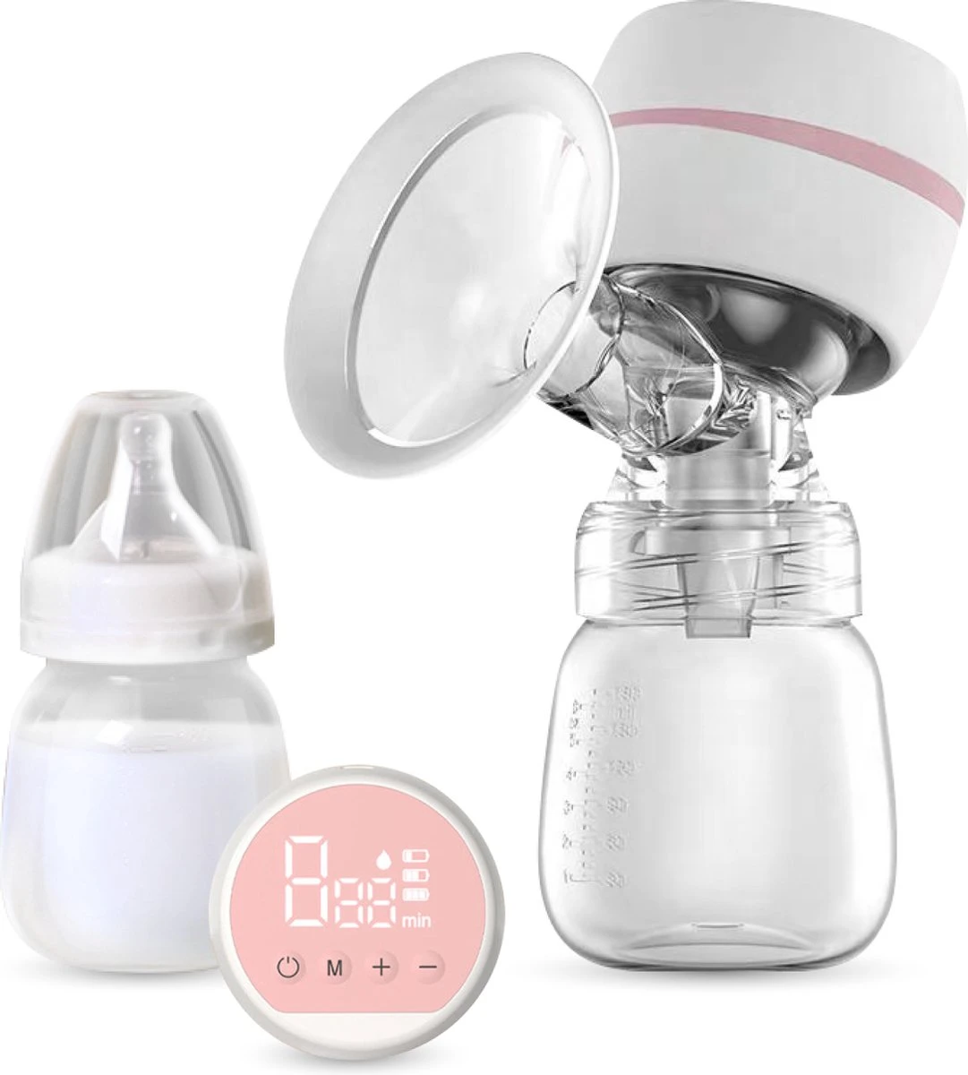 Nuvance - Draagbare Elektrische Borstkolf - Inclusief Melkfles - 180ml - Oplaadbaar - Handkolf - Kolfapparaten - Borstvoeding - 18 Standen - BPA Vrij 3 Nuvance - Draagbare Elektrische Borstkolf - Inclusief Melkfles - 180ml - Oplaadbaar - Handkolf - Kolfapparaten - Borstvoeding - 18 Standen - BPA Vrij