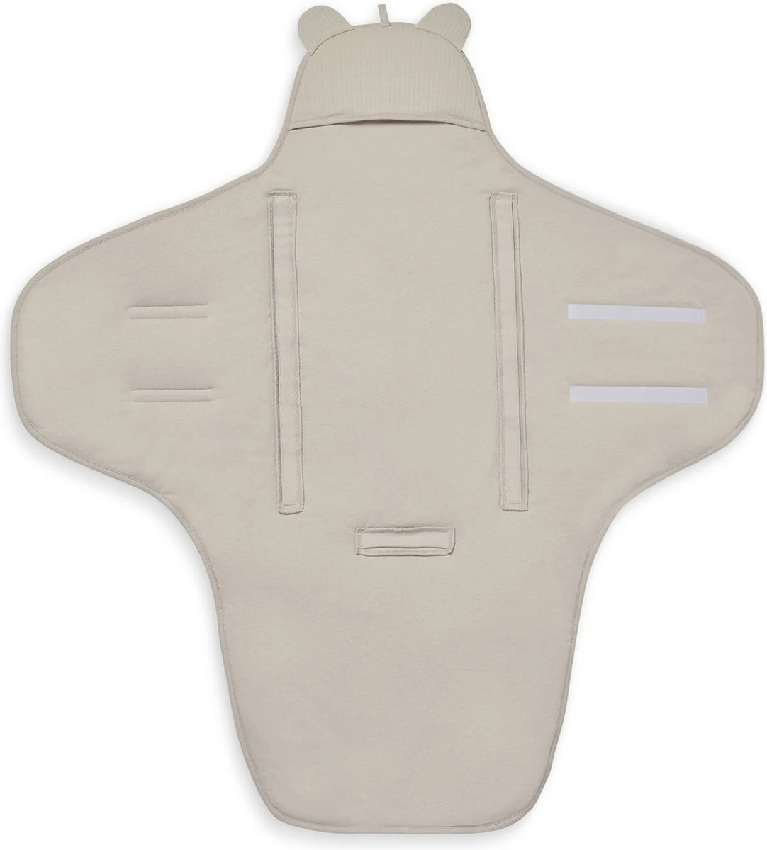 Jollein Wikkeldeken Basic Stripe - Nougat 5 Jollein Wikkeldeken Basic Stripe - Nougat - Afbeelding 3