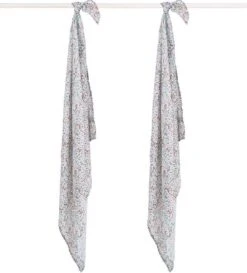 Jollein Hydrofiel Multidoek Meadow 115x115cm - Rosewood - 2 Stuks -Peuterpaleis Winkel 1084x1200