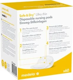 Medela Ultra Thin Zoogcompressen Wegwerp Individueel Verpakt Extra Dun Voor Weinig Hoeveelheden Lekkende Moedermelk - 60 Stuks -Peuterpaleis Winkel 1089x1200 4