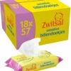 Zwitsal - Billendoekjes Sensitive - 18 X 57 - 1026 Babydoekjes -Peuterpaleis Winkel 1091x1200 3