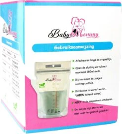 Moedermelk Bewaarzakjes - 60 Stuks - 180 Ml - BPA Vrij - Steriel - Borstvoeding Zakjes Met Schenktuit - Invriezen - Babyvoeding - Melk - Afsluitbaar -Peuterpaleis Winkel 1091x1200 4