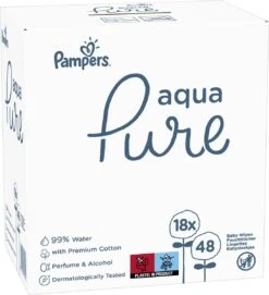 Pampers® Pampers - Aqua Pure - Billendoekjes - 1728 Doekjes - 36 X 48 -Peuterpaleis Winkel 1095x1200