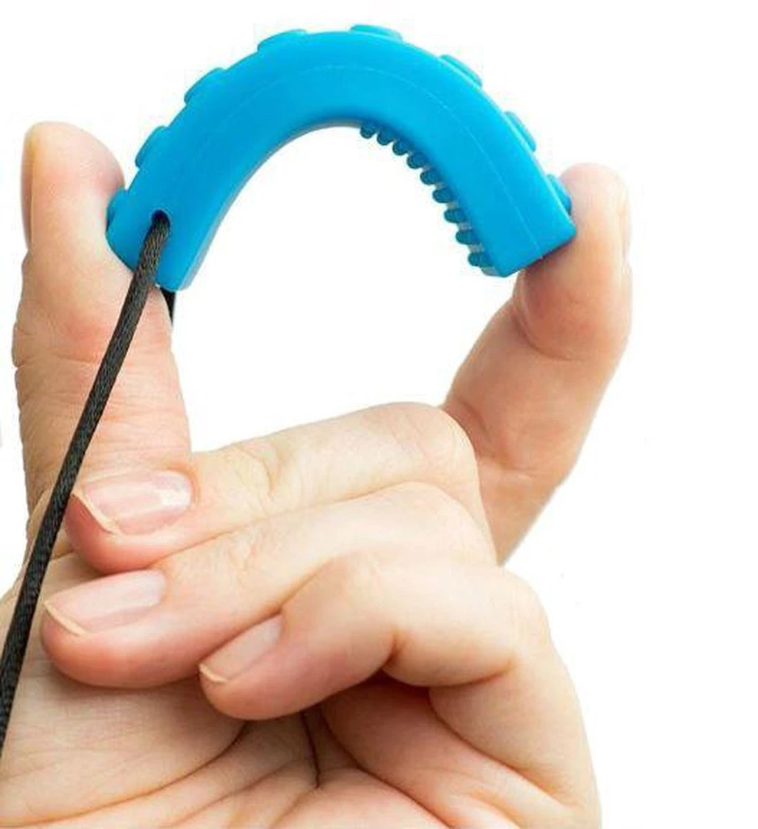 Bijtketting - Kauwketting | Bouwblokje Patroon Oranje 4 Bijtketting - Kauwketting | Bouwblokje Patroon Oranje - Afbeelding 2