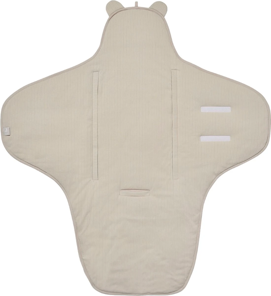 Jollein Wikkeldeken Basic Stripe - Nougat 3 Jollein Wikkeldeken Basic Stripe - Nougat