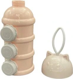 Melkpoedertoren Melkpoeder Toren - Roze - Flesvoedingsaccessoires - Babyvoeding Bewaarbakjes - Doseerdoosjes - Kraam Cadeau - BPA Vrij -Peuterpaleis Winkel 1101x1200 5