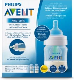 Philips Avent Anti-colic SCF810/24 - Babyfles (125 Ml) Antikrampjes Met AirFree Ventiel - 2 Stuks -Peuterpaleis Winkel 1111x1200 3