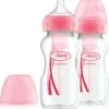 Dr. Brown's Options+ Anti-colic Bottle Brede Hals Fles - 270 Ml - Duopack Roze -Peuterpaleis Winkel 1112x1200