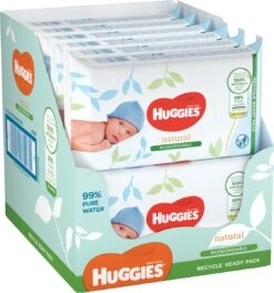 Huggies Billendoekjes - 100% Plasticvrij - Biologisch Afbreekbaar - 12 X 48 Stuks - 576 Doekjes -Peuterpaleis Winkel 1122x1200 1