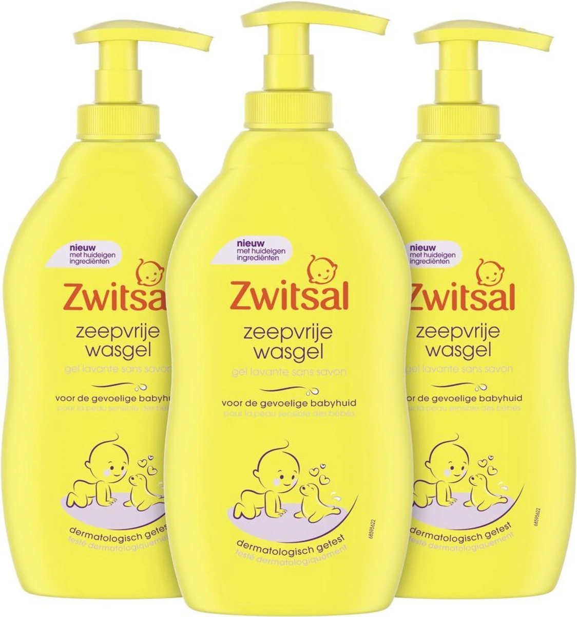 Zwitsal Zeepvrije Wasgel - 3 X 400 Ml - Voordeelverpakking 3 Zwitsal Zeepvrije Wasgel - 3 X 400 Ml - Voordeelverpakking