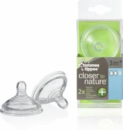 Tommee Tippee Advanced Anti-Colic Zuigfles Spenen, Borst-achtig, Zacht Silicone, Normale Uitstroomsnelheid, 3m+, Verpakking Van 2 -Peuterpaleis Winkel 1135x1200 7