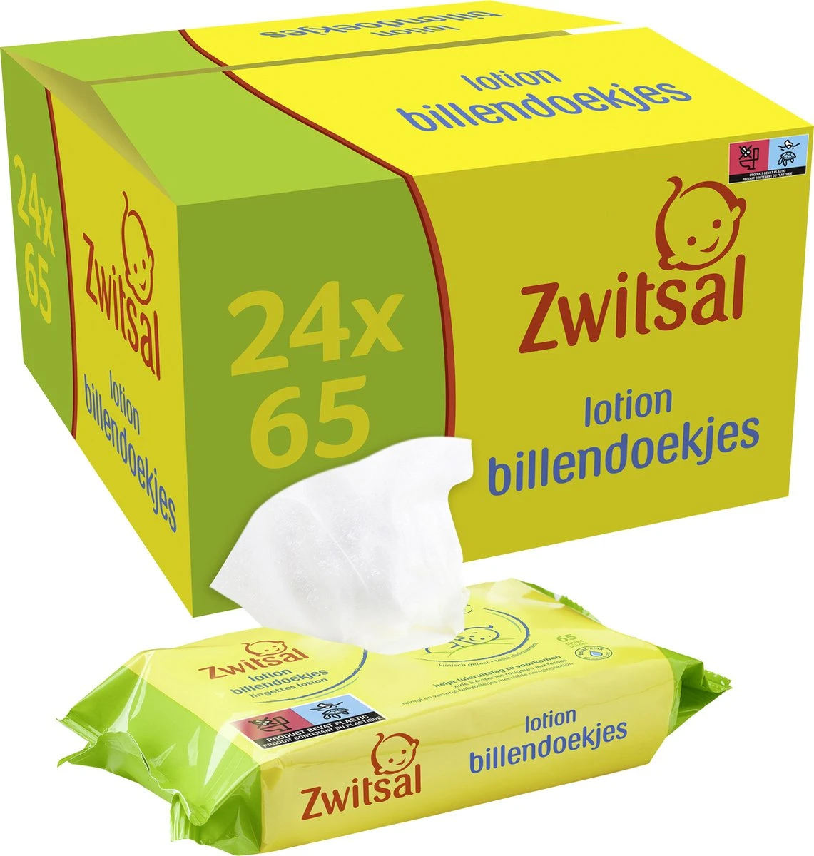 Zwitsal Lotion Billendoekjes Alcoholvrij - 1560 Doekjes - Voordeelverpakking 3 Zwitsal Lotion Billendoekjes Alcoholvrij - 1560 Doekjes - Voordeelverpakking