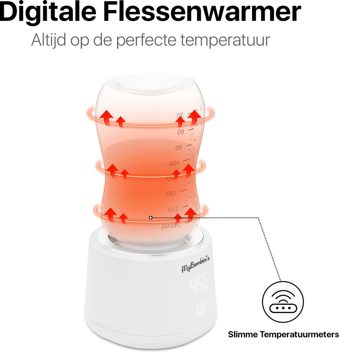 MyBambini's Bottle Warmer Pro™ - Draagbare Baby Flessenwarmer Voor Onderweg - Wit - Geschikt Voor Smalle Hals Flessen Van Dr. Brown's, Difrax, Medela & Nanobebe 6 MyBambini's Bottle Warmer Pro™ - Draagbare Baby Flessenwarmer Voor Onderweg - Wit - Geschikt Voor Smalle Hals Flessen Van Dr. Brown's, Difrax, Medela & Nanobebe - Afbeelding 4