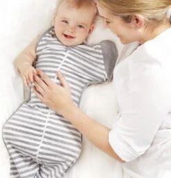 Love To Dream™ Babyslaapzak Swaddle Up™ - Inbakeren Afbouwen - Baby 4-6 Maanden - 6-8.5 Kg - All Season - Grijs -Peuterpaleis Winkel 1156x1200 15