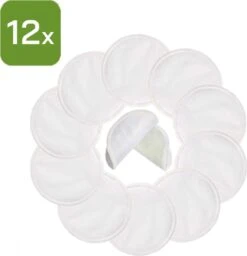 Nutty Green Hypoallergeen Bamboe Zoogcompressen - 12 Stuks