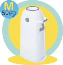 Luieremmer Medium Zilver - Middel - Zonder Navulling - Geschikt Voor Pampers En Huggies - Stoma