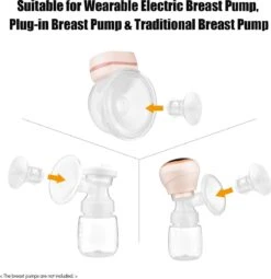 Merkloos Borstschildverkleiners - Elektrische Draadloze Borstkolf Verkleiners – Borstkolven – BPA Vrij - 17mm 19mm 21mm – Borstvoeding – Set Van 3 Stuks -Peuterpaleis Winkel 1164x1200 4