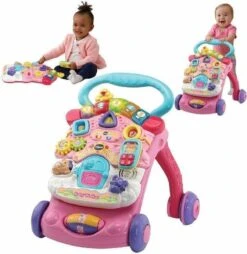 VTech 2 In 1 Baby Walker - Educatief Babyspeelgoed - Roze - 9 Tot 36 Maanden -Peuterpaleis Winkel 1166x1200 4