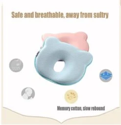 MINIIYOU® Orthopedisch Baby Hoofdkussen - Blauw - Plat Hoofd - Katoen - Traagschuim Vulling 10 MINIIYOU® Orthopedisch Baby Hoofdkussen - Blauw - Plat Hoofd - Katoen - Traagschuim Vulling -Peuterpaleis Winkel 1168x1200 11