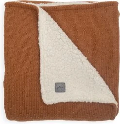 Jollein Baby Deken Ledikant 100x150cm Teddy - Bliss Knit - Caramel