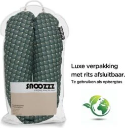 Snoozzz Voedingskussen Zwangerschapskussen Zijslaapkussen - Met Afneembare Hoes Van Katoen - 185 Cm - Ginza Groen -Peuterpaleis Winkel 1169x1200 5