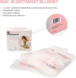 Vulpes BabyCare® Moedermelk Bewaarzakjes Met Schenktuit - Extra Groot - 250 Ml - 120 Stuks - Borstvoeding Bewaarzakje - Borstvoeding Zakjes - BPA Vrij - Incl. E-book -Peuterpaleis Winkel 1179x1200 9