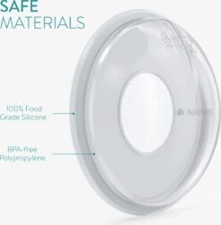 Navaris Opvangbekers Voor Borstmelk X4 - Siliconen En Polypropyleen Opvangbekers Voor Borstvoeding - Opvangen En Bewaren Van Moedermelk -Peuterpaleis Winkel 1180x1200 13