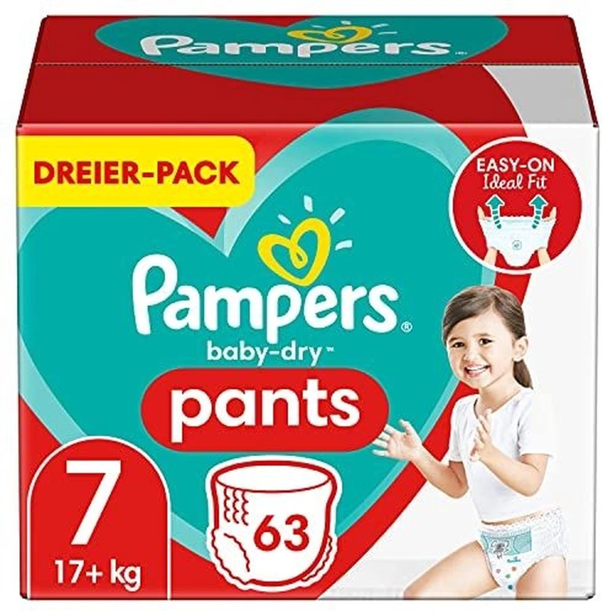 Pampers® Pampers - Baby Dry Pants - Maat 7 - Mega Pack - 63 Luierbroekjes 3 Pampers® Pampers - Baby Dry Pants - Maat 7 - Mega Pack - 63 Luierbroekjes