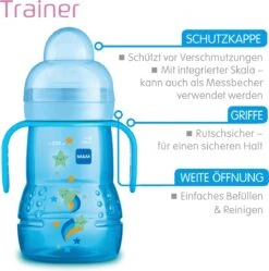 MAM Trainer+ | MAM Drinkbeker | MAM Drinkfles | Blauw | 220ML -Peuterpaleis Winkel 1189x1200 7
