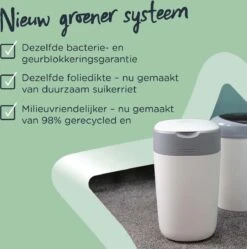 Tommee Tippee Twist & Click Milieuvriendelijke Luieremmer Navulling - Duurzaam Geproduceerde Greenfilm - 12 Stuks 16 Tommee Tippee Twist & Click Milieuvriendelijke Luieremmer Navulling - Duurzaam Geproduceerde Greenfilm - 12 Stuks -Peuterpaleis Winkel 1190x1200
