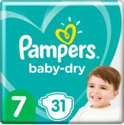 Pampers® Pampers Baby-Dry Maat 7 (15kg+) - 31 Luiers -Peuterpaleis Winkel 1191x1200 1