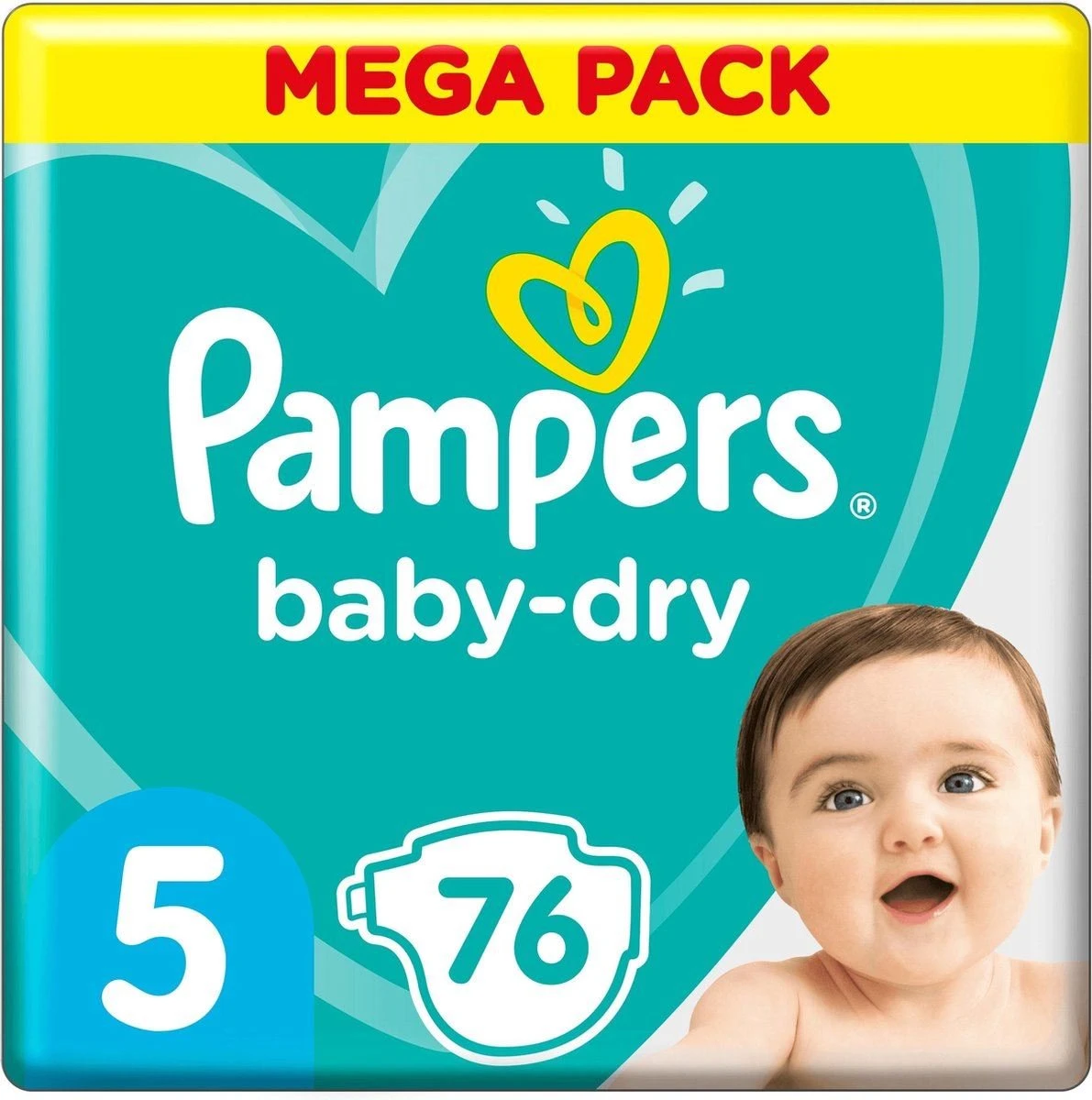 Pampers® Pampers Baby-Dry Luiers - Maat 5 (11-16kg) - 76 Stuks - Voordeelverpakking 3 Pampers® Pampers Baby-Dry Luiers - Maat 5 (11-16kg) - 76 Stuks - Voordeelverpakking