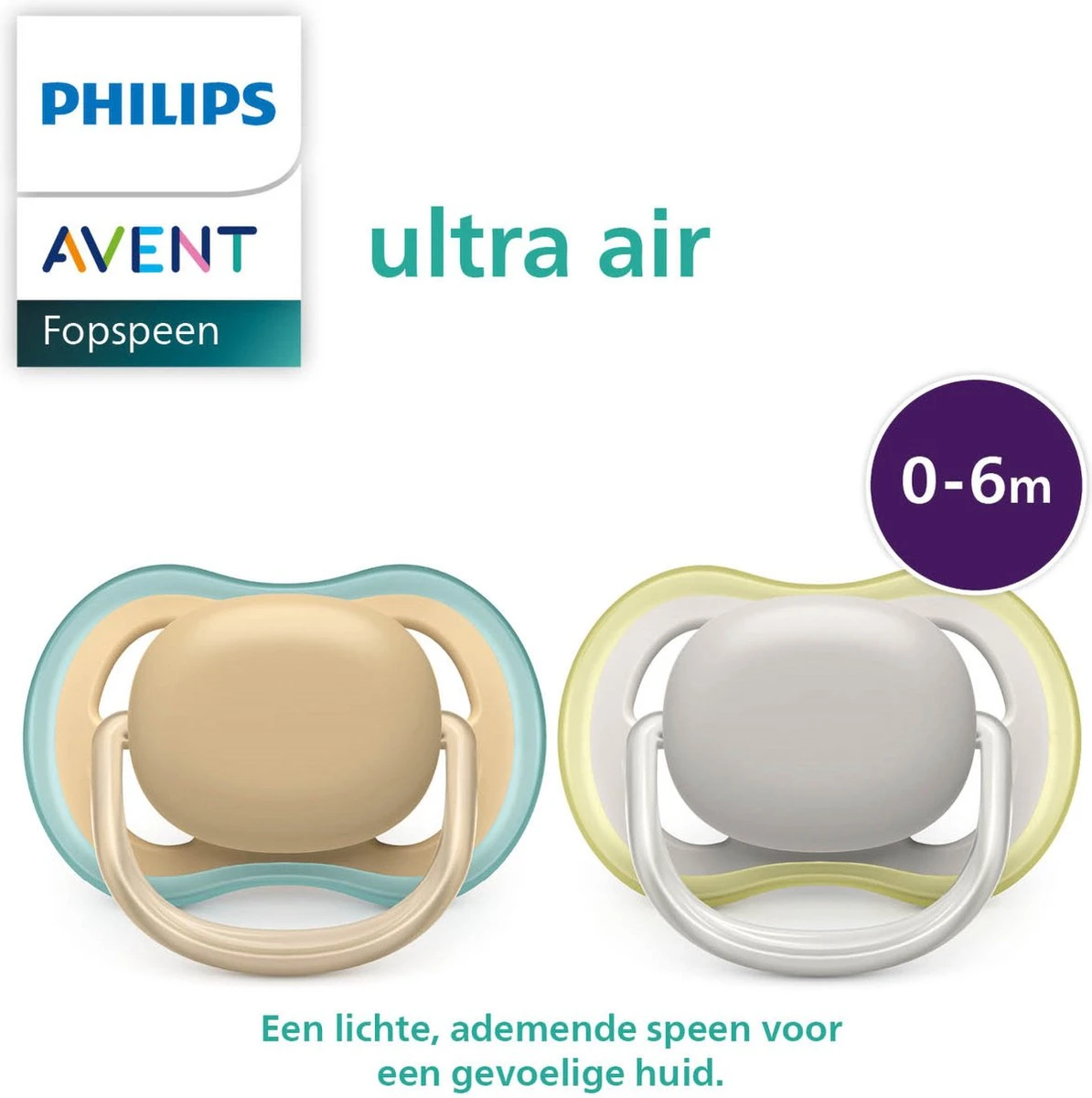Philips Avent Ultra Air SCF085/15 - Fopspeen - 0 Tot 6 Maanden - 2 Stuks 9 Philips Avent Ultra Air SCF085/15 - Fopspeen - 0 Tot 6 Maanden - 2 Stuks - Afbeelding 7