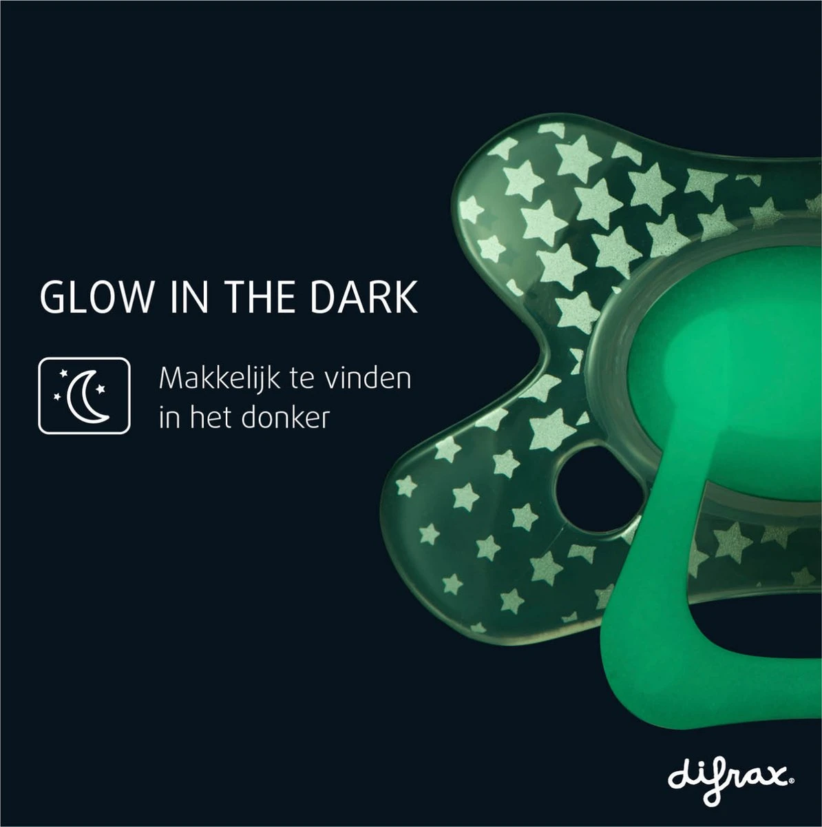 Difrax Fopspeen 20+ Maanden Natural Speen - Glow In The Dark - 4 Stuks 5 Difrax Fopspeen 20+ Maanden Natural Speen - Glow In The Dark - 4 Stuks - Afbeelding 3