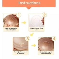 Lekschalen (per Paar) - Herbruikbare Wasbare Zoogcompressen - Borstcompressen - Borstvoeding - BPA-vrij -Peuterpaleis Winkel 1196x1200 24