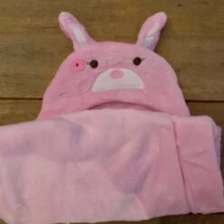 Multifunctionele Baby Fleecedeken Met Capuchon Konijn | Badcape Baby En Peuters | Deken Kinderen | Wikkeldeken | Dekentje Baby & Peuter 0-3 Jaar | Babydeken | Kraamcadeau | Babycape | Fleece Deken | Kraam | Maxi Cosi Deken | Dier | Roze| Meisje -Peuterpaleis Winkel 1196x1200
