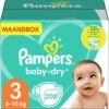 Pampers® Pampers - Baby Dry - Maat 3 - Maandbox - 208 Luiers -Peuterpaleis Winkel 1197x1200